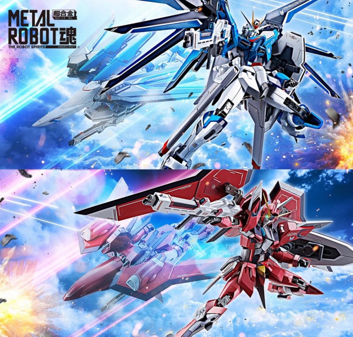 Rising Freedom Gundam and Immortal Justice Gundam